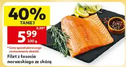 Auchan Filet z łososia norweskiego ze skórą oferta