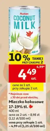 Auchan Mleczko kokosowe oferta