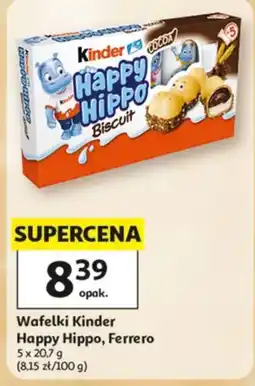 Auchan Wafelki Kinder Happy Hippo oferta