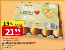 Auchan Jaja kur z wolnego wybiegu oferta