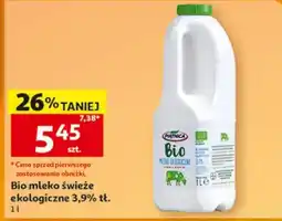 Auchan Bio mleko świeże ekologiczne oferta