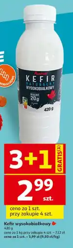 Auchan Kefir Naturalny Wysokobiałkowy oferta