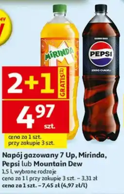 Auchan Napój gazowany 7 Up, Mirinda, Pepsi lub Mountain Dew oferta