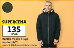 Auchan Kurtka męska długa na sherpie oferta
