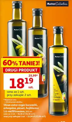 Auchan Auchan Collection Oliwa extra virgin koroneiki oferta