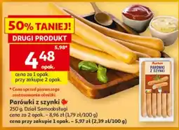Auchan Parówki z szynki oferta