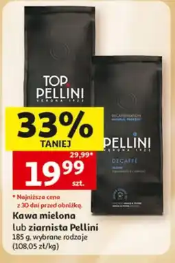 Auchan Kawa mielona lub ziarnista Pellini oferta