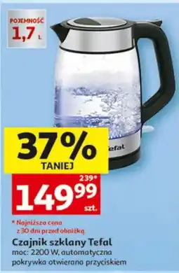 Auchan Czajnik szklany Tefal oferta