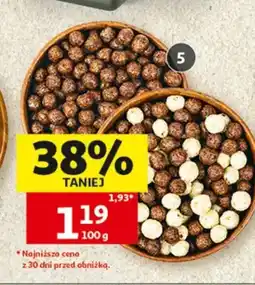 Auchan Płatki śniadaniowe muszelki, kulki o smaku czekoladowym lub kulki duo oferta