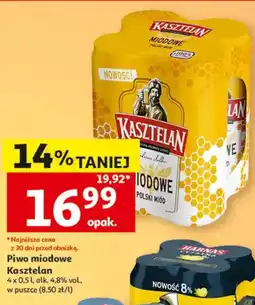 Auchan Piwo miodowe Kasztelan oferta