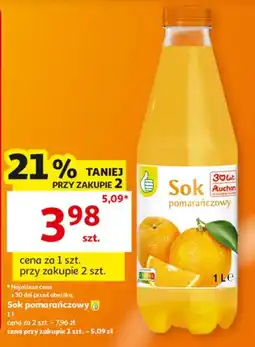 Auchan Sok pomarańczowy Auchan oferta