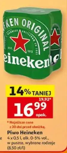 Auchan Piwo Heineken oferta