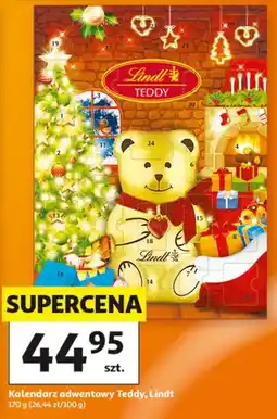Auchan Kalendary adwentowy Teddy, Lindt oferta