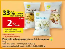 Auchan Prażynki solone, paprykowe lub bekonowe oferta