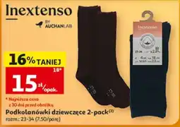 Auchan Inextenso Podkolanówki dziewczęce oferta