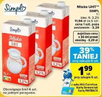 Mleko UHT Simpl