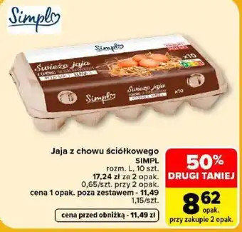 Jaja z chowu ściółkowego SIMPL