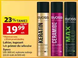 Auchan Lakier, topcoat lub primer do włosów Syoss oferta