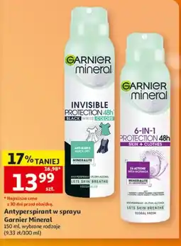 Auchan Antyperspirant w sprayu Garnier Mineral oferta