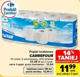 Carrefour Papier toaletowy CARREFOUR oferta
