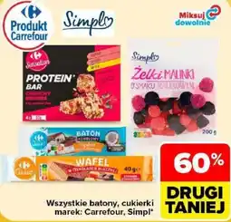 Carrefour Wszystkie batony, cukierki marek: Carrefour, Simpl oferta