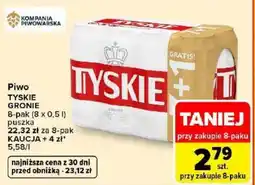 Carrefour Piwo TYSKIE GRONIE oferta