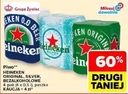 Carrefour Piwo Heineken original, silver, Bezalkoholowe oferta