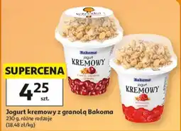Auchan Jogurt kremowy z granolą Bakoma oferta