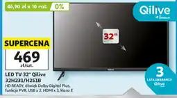 Auchan LED TV 32" Qilive oferta
