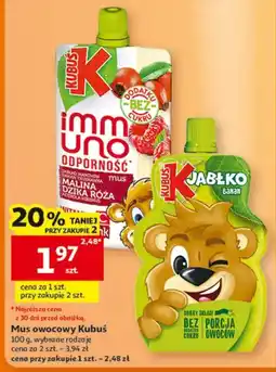 Auchan Mus owocowy Kubus oferta