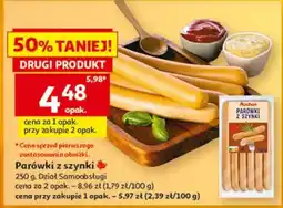 Auchan Parówki z szynki oferta