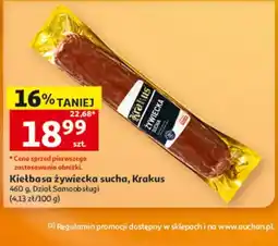 Auchan Kiełbasa żywiecka sucha, Krakus oferta
