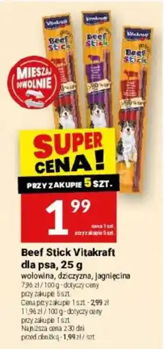 Twój Market Beef Stick Vitakraft oferta