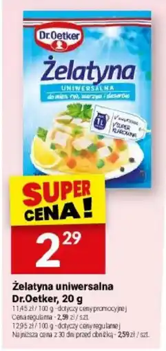 Twój Market Żelatyna uniwersalna Dr.Oetker oferta