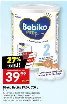 Twój Market Mleko Bebiko PRO+ oferta