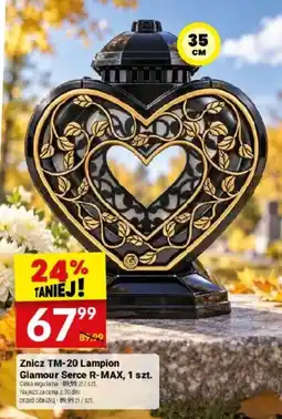 Twój Market Znicz TM-20 Lampion Glamour Serce R-MAX oferta