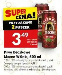 Twój Market Piwo Beczkowe Mocne Wiśnia oferta