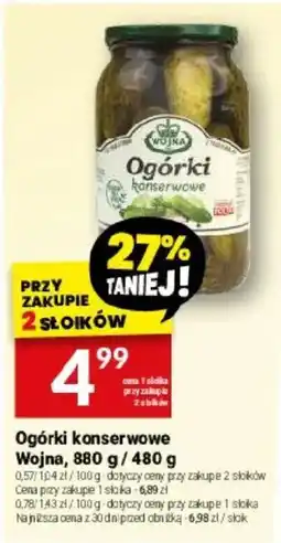 Twój Market Ogórki konserwowe Wojna oferta