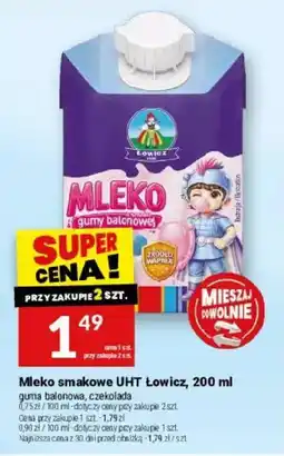 Twój Market Mleko smakowe UHT Łowicz oferta