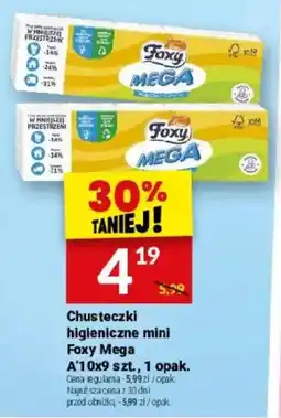 Twój Market Chusteczki higieniczne mini Foxy Mega oferta