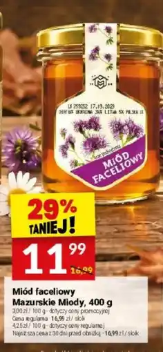 Twój Market Miód faceliowy Mazurskie Miody oferta