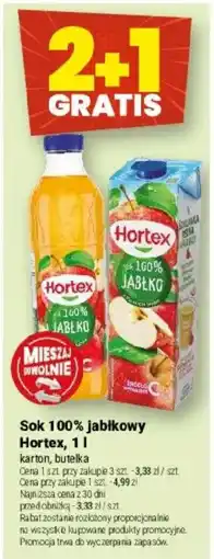 Twój Market Sok 100% jabłkowy Hortex oferta