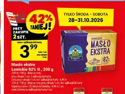Twój Market Masło ekstra Łowickie 82% oferta