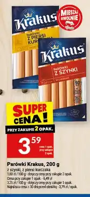 Twój Market Parówki z piersi kurczaka Krakus oferta