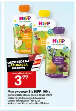 Twój Market Mus owocowy Bio HiPP jabłka-gruszki-banany oferta