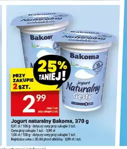 Twój Market Jogurt naturalny gęsty Bakoma oferta