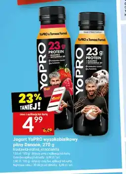 Twój Market Jogurt YoPRO wysokobiałkowy pitny Danone truskawka-malina oferta
