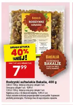 Twój Market Rodzynki sułtańskie Bakalia oferta