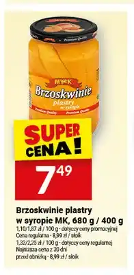 Twój Market Brzoskwinie plastry w syropie MK oferta