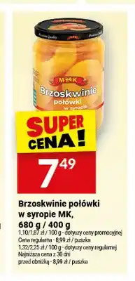 Twój Market Brzoskwinie połówki w syropie MK oferta